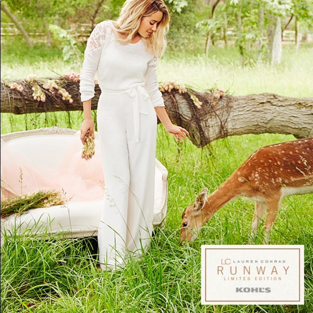 Lauren Conrad Runway high-waisted wide-leg pants